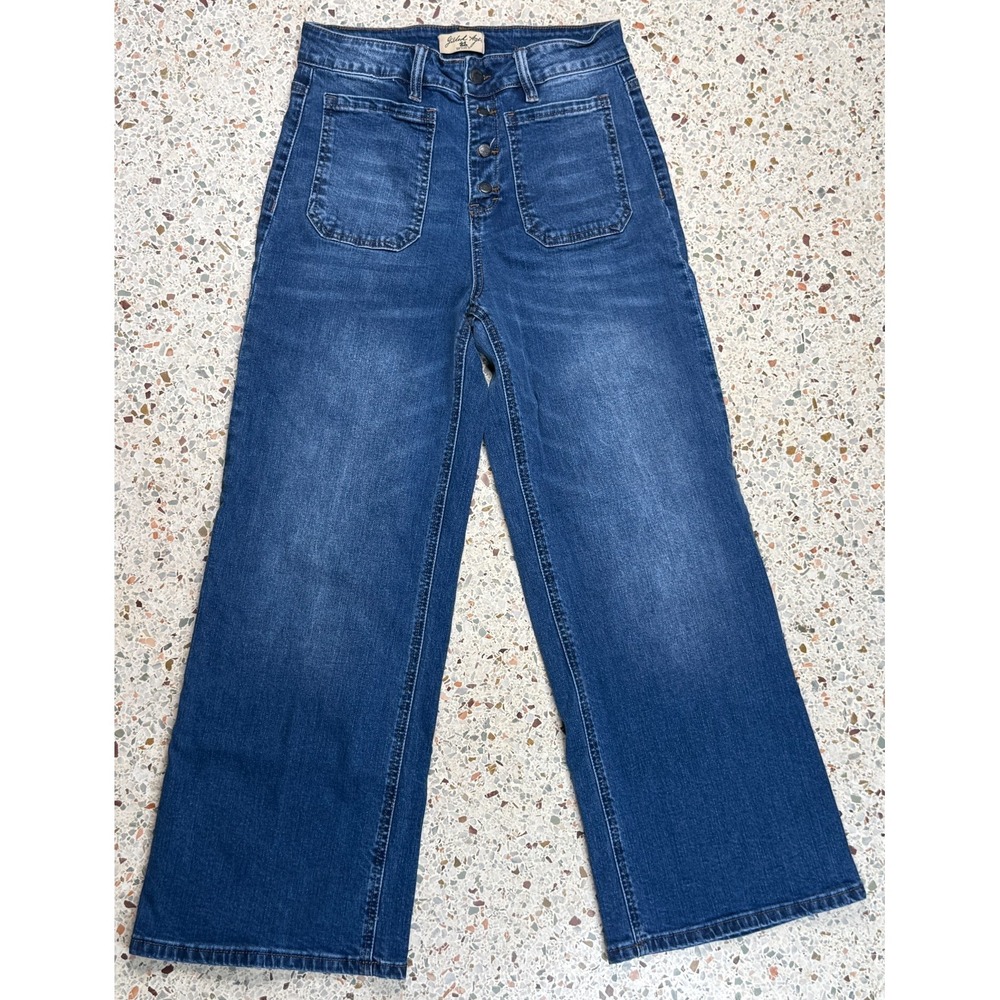 Gilded Age Women's Button Fly‎ Wide Leg Denim Jeans Size 26